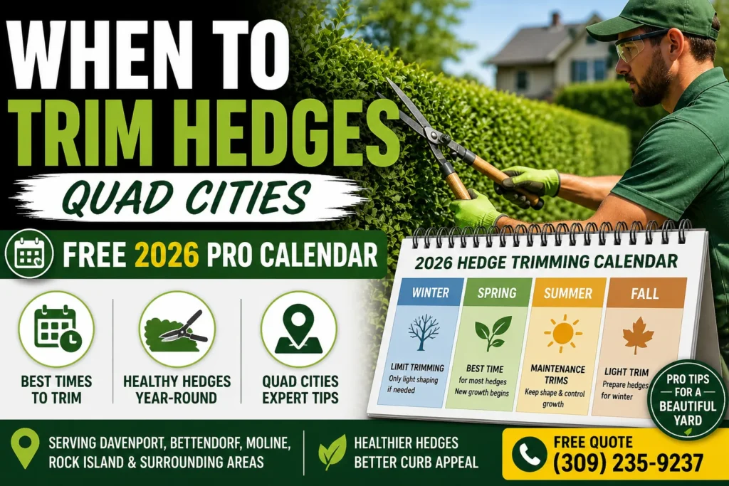 When to Trim Hedges Quad Cities