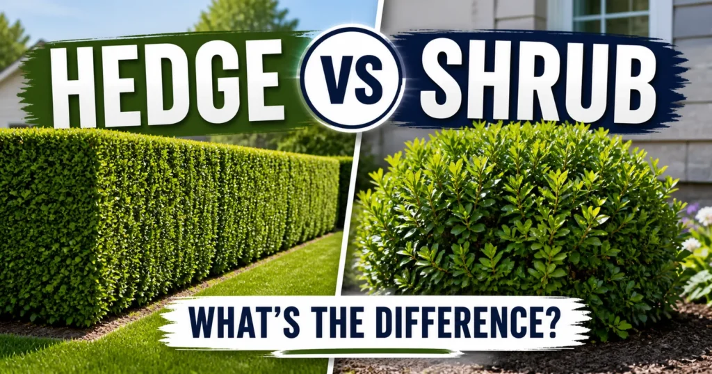 Hedge vs Shrub Trimming