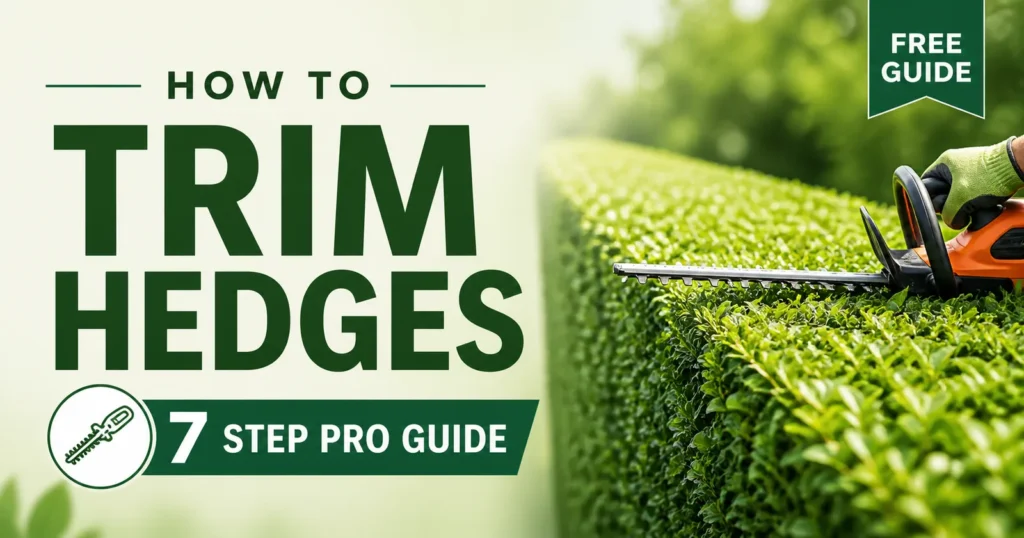 How to Trim Hedges
