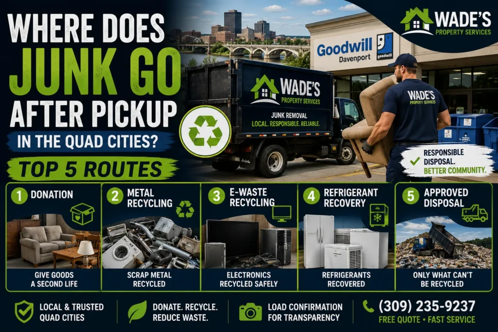 Where Does Junk Go After Pickup in the Quad Cities? Top 5 Routes
